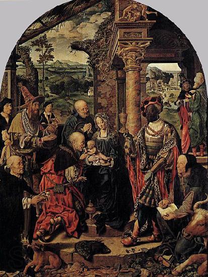 Joos van cleve The Adoration of the Magi Norge oil painting art